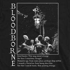 Bloodborne Vintage Fantasy T-shirt – Donker Gothic Soulslike Game Geïnspireerd Shirt
