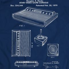 Atari Originele Videospelconsole Patent T-Shirt Tee Verjaardagscadeau