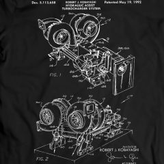 Hydraulisch Assist Turbocharger Systeem Patent T-shirt 100% Katoen Verjaardagscadeau