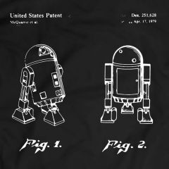 Wars R2D2  R2D2 Patent  Patent T-Shirt  T-Shirt Mens