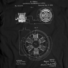 Elektrische Transmissie Transmission Patent T-Shirt 100% Katoen Verjaardagscadeau