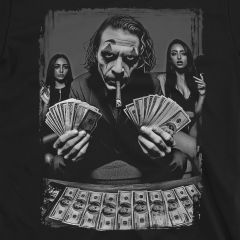 Joker Geïnspireerd Hustler Life Money Game Graphic T-shirt