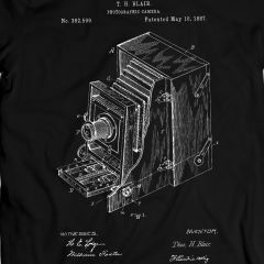 Blair Camera 1887 Fotografisch Wijnoogst Antiek T-shirt 100% Katoen