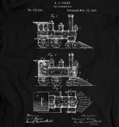 Colby Locomotief 1887 T-Shirt 100% Katoen