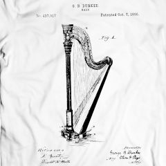 Durkee Harp 1890 T-Shirt Muziek Tee