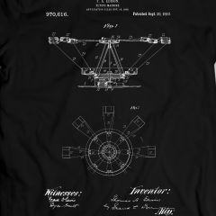 Edison Vliegmachine 1910 T-Shirt 100% Katoen