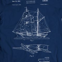 Gowland Model Schip 1954 Zout Water Zee T-Shirt