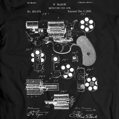 Patent  Colt  Colt Revolver  Revolver T-Shirt  T-Shirt Unisex/Mens