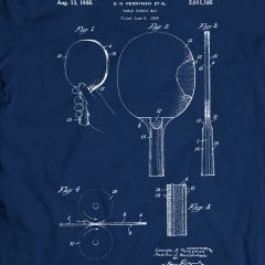 Tafeltennis Knuppel - Perryman Paddle 1935 T-Shirt