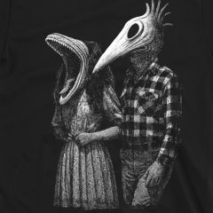 Vreemd & Ongewoon – Adam & Barbara Horror Koppel T-shirt