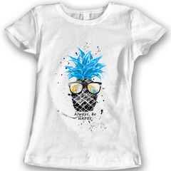 Ananas T-Shirts Waterverf Cadeauidee Voor Dames 100% Katoen