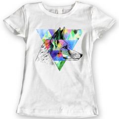 Vos T-Shirts Waterverf Cadeau Idee Voor Dames 100% Katoen