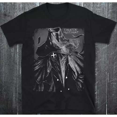 De Jacht Begint – Gotisch Pestdokter Gamer Shirt