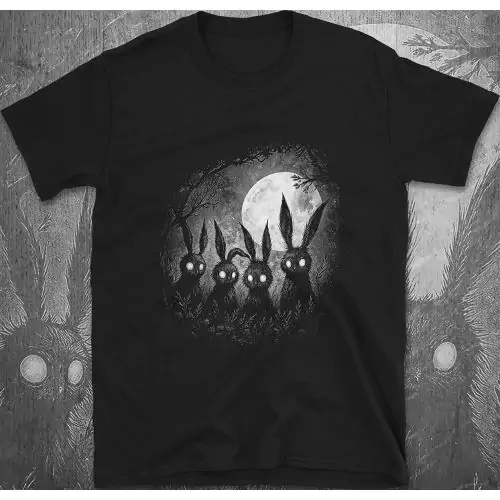 Creepy Cute Konijnen – Maanlicht Horror T-shirt