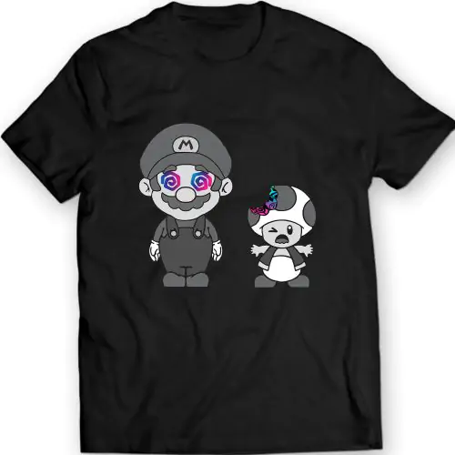 Super Mario Geïnfecteerde Champignons T-Shirt