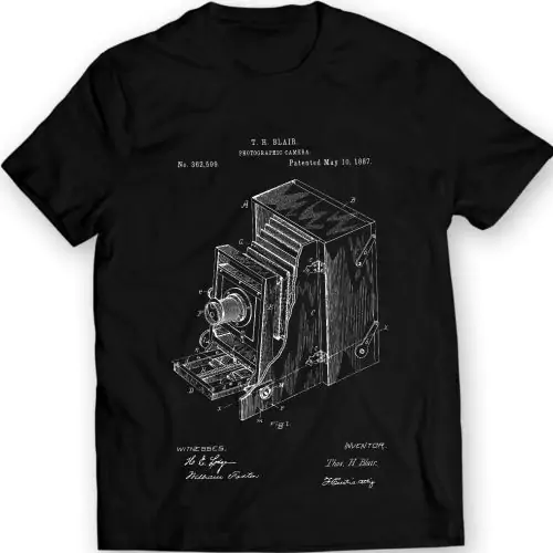 Blair Camera 1887 Patent T-shirt – Leg tijdloze momenten in stijl vast!