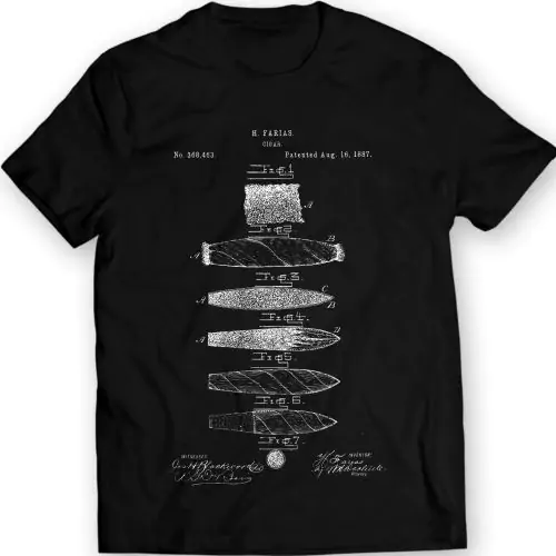 Farias Cigar Patent T-shirt - Een tijdloze rook in vintage stijl