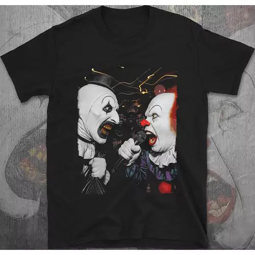 Terrifier vs. Pennywise β Killer Clown Party T-Shirt